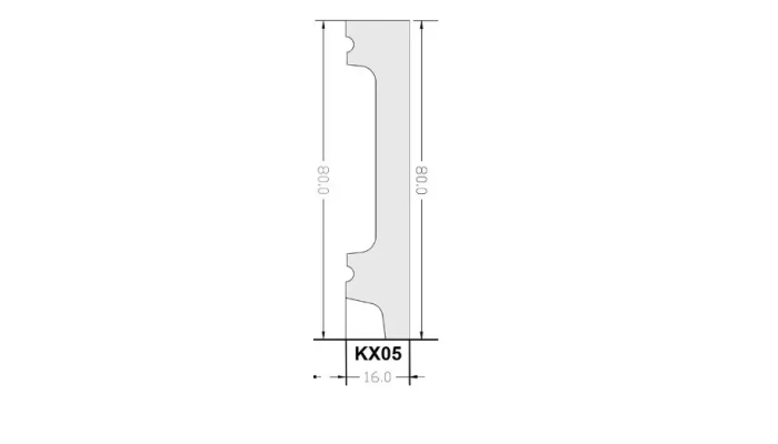 Listwa przypodłogowa Verona KX05 antracyt, 2,4 m