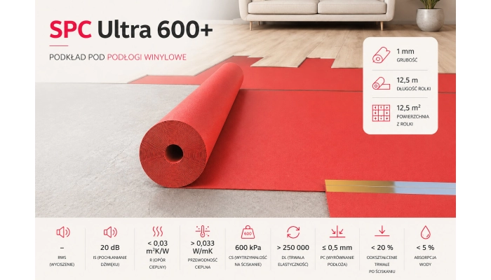 Podkład pod panele SPC Ultra 600+